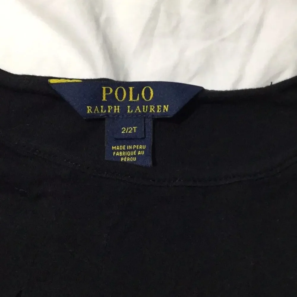 Ralph Lauren 2T black swing top worm once